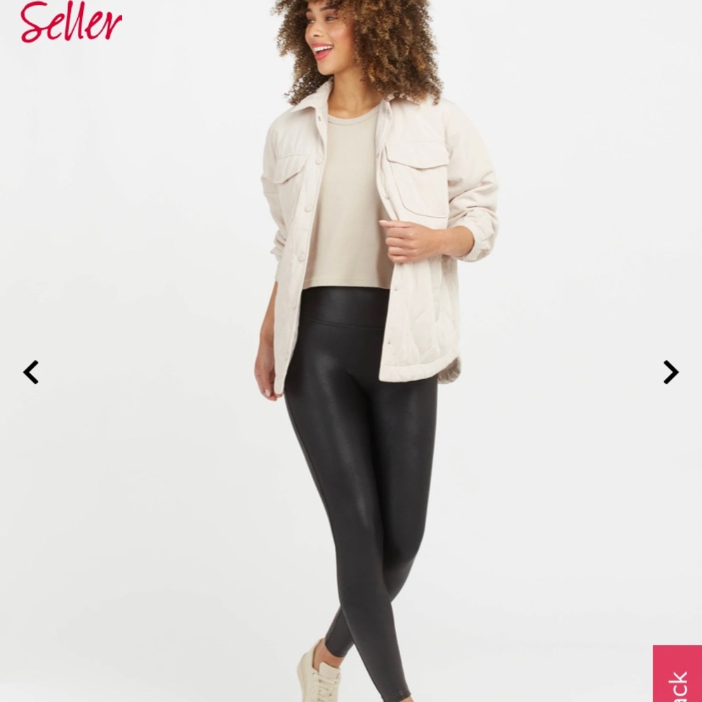New in bag; Spanx Faux Leather Pants XS